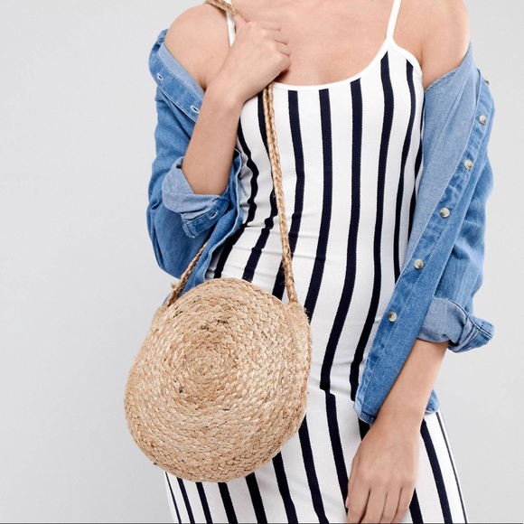 mango straw crossbody bag